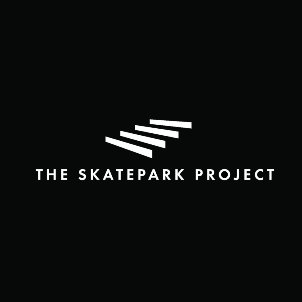 The Skatepark Project logo, featured on the mission and community page of Scents of Serenity Day Spa.