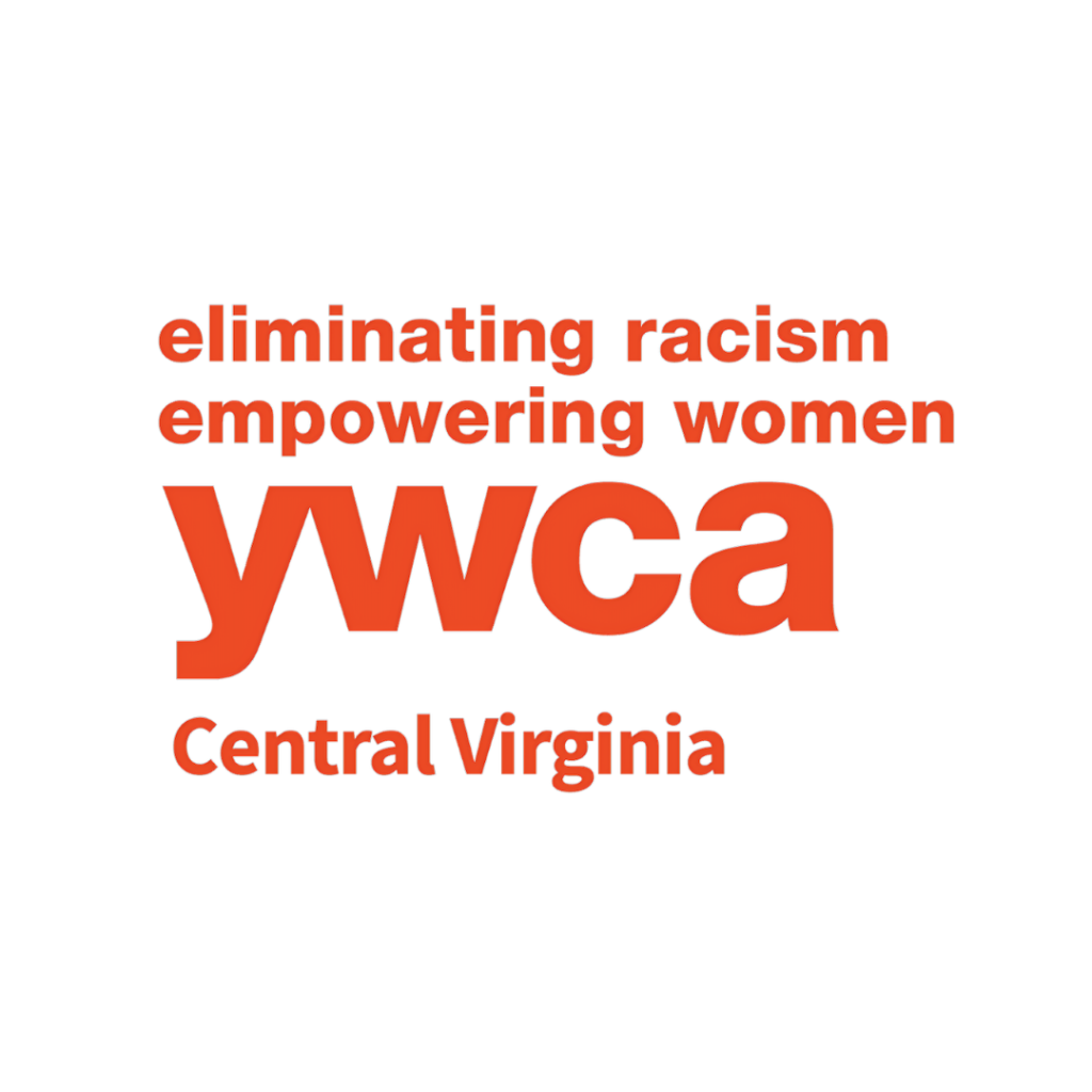 YWCA Central Virginia logo with the mission 'eliminating racism, empowering women,' featured on the mission and community page of Scents of Serenity Day Spa.