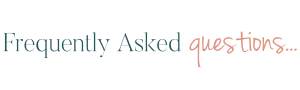 Scents of Serenity Day Spa text banner reading 'Frequently Asked Questions' on a black background.